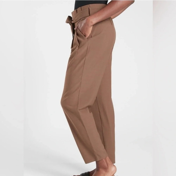 Athleta Skyline Plaid Pant II in Brown Size 2P 2 Petite - Picture 3 of 15